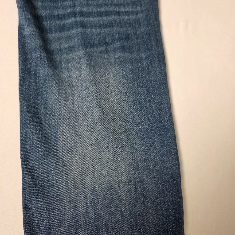 Signature by Levi Strauss Jeans Womens 6‎ Blue High Rise Slim Crop Distressed - Picture 13 of 16